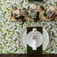 thumbnail image 5 of Boughs of Holly Collection Decorative Holiday Dining Table & Kitchen Décor, Tablecloth, 70" Round, Christmas Greenery, 5 of 8