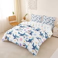 thumbnail image 3 of Erosebridal Kids Sea Shark Duvet Cover Set, Kawaii Coral Starfish Bedding Full, 3pcs, No Comforter, 3 of 5