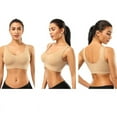 thumbnail image 3 of 2 Pack Seamless Sports Bras for Women,Wirefree Bras Low Impact Sports Bra Yoga Sleep Comfortable Bras with Removable Pads, 3 of 6