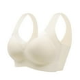 thumbnail image 1 of WILLBEST Brasier Push Up Mujer Ropa Interior Sin Costuras Para Mujer, Sujetador Fino De Verano De Talla Grande, Hermoso Estilo Chaleco, Copa Fija Integrada, Pecho Grande, Sujetador Pequeño Fruncido, 1 of 3