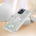 thumbnail image 5 of Funda para Xiaomi Redmi Note 12 5G con Brillo Líquido Flotante, Purpurina, Parachoques y Anillo Giratorio Soporte, 5 of 5