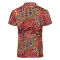 thumbnail image 5 of Mola De Panama Turtle Men Zipper T-shirt Summer Casual Short Sleeve T-shirt Top, 5 of 7