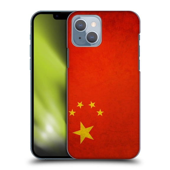 Head Case Designs Vintage Flags China Chinese Hard Back Case Compatible with Apple iPhone 14