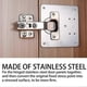 thumbnail image 3 of 8 Pcs Hinge Repair Plate, Kitchen Cupboard Cabinets Door Hinge Repair Plate, Stainless Steel Hinges Repair Plates, 3 of 5