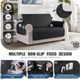 thumbnail image 5 of 100% Waterproof Couch Cover Sofa Slipcover with Non-Slip Granule, Sofa Covers with Elastic Band, Anti-Skid Washable Furniture Protector Sofa Covers for 3 Cushion Couch(Sofa, Dark Grey), 5 of 7