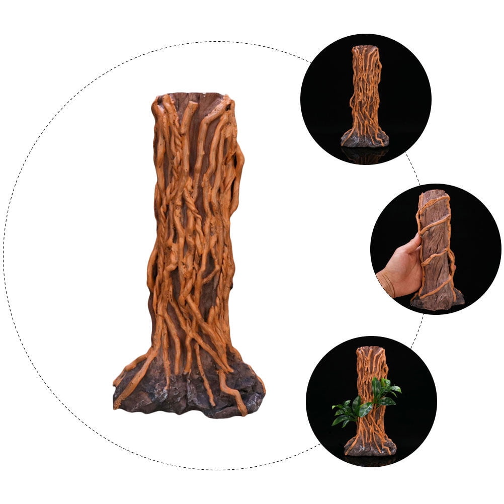 WHAMVOX 1pc fish tank landscape ornament aquarium decoration fish tank Resin Brown for Aquarium Enthusiasts
