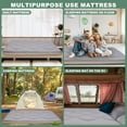 thumbnail image 2 of MOPHOTO Japanese Futon Floor Mattress Queen Size, Floor Mattress Pad, Foldable Tatami Mat Portable Dormitory Sleeping Pad, Roll Up Floor Lounger Bed for Adult, Gray, 2 of 8