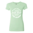 thumbnail image 2 of Wild Bobby, Pop-Pop Man Myth Legend Funny Dad Uncle Papa Granpa Dad Gift, Father's Day, Women Slim Fit Junior Tee, Mint, Large, 2 of 4