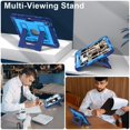 thumbnail image 6 of Case For iPad mini 6 2021 / mini 2024,Anti Drop Silicone+PC Layer Protective Case Hidden Large Bracket ,Shoulder Strap, Heavy Duty Shockproof Three Proof Tablet Protective Case,Blue, 6 of 7