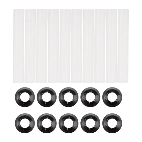 10 Pieces Garage Door Hinge Sleeves Roller Gaskets Quiet Operation Noise Reduction for Standard Track Repair