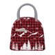 thumbnail image 1 of Fotbe Christmas Tree Buffalo Plaid Bolsa de Almuerzo con Estampado, Lonchera Aislada, Contenedor de Comida Reutilizable Tipo Cooler a Prueba de Fugas, 1 of 6