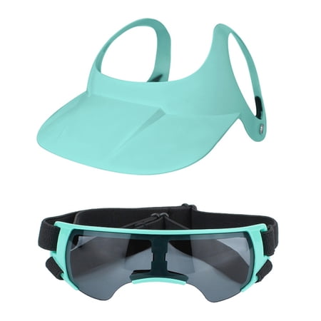 Zorvai Sun Protective Helmets and Eyewears Suit Dog Motorcycles Helmets with Ear Holes Pet Dogs Accessories