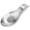 1.fishtail-silver, variant on Stainless Steel Spoon Rest,Spatula Utensil Ladle Holder,Brushed Finish,Dishwasher Safe 9.8 x 3.7 Inch