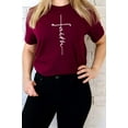 thumbnail image 6 of Faith Vertical Text Graphic Tee T-Shirt, 6 of 10