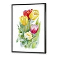 thumbnail image 3 of Designart 'Bouquet of Red and White Tulips' Traditional Framed Canvas Wall Art Print, 3 of 5