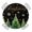 Gold Green Black, variant on Christmas Tree Round Tablecloth for 55-60 Inch Tables,Fitted Table Cover with Elastic Edge,Winter Snowflakes Xmas Pine Tree Black Waterproof Outdoor Table Cloth Protector for Patio Garden Dinner