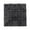 Black Solid Tic Tac Toe Square 9" x 9" x 1", variant on DecMode 6" x 1" White Marble Tic Tac Toe Game Set with Gold Metal Accents, 1-Piece