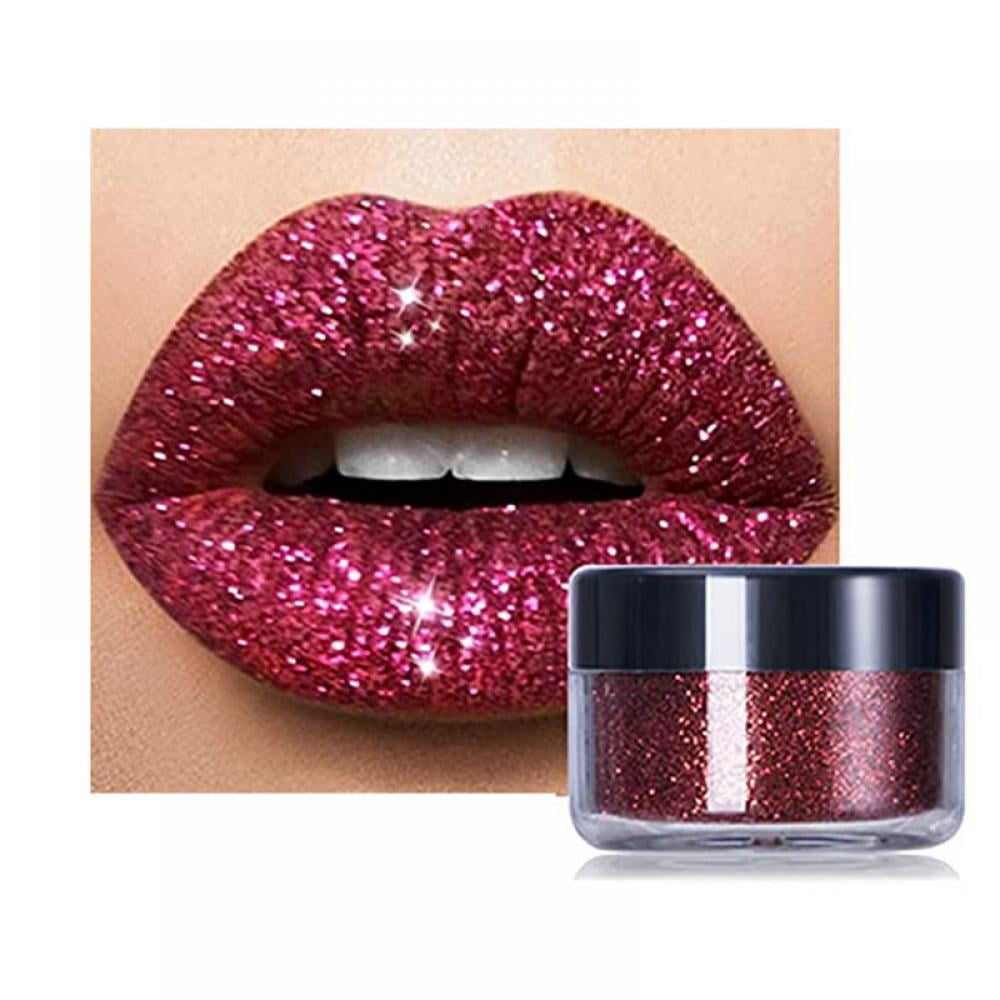 Matte to Glitter Liquid Lipstick Long Lasting LipsDiamond Red Pink Glitter  Sparkly Glossy Waterproof Metallic Shimmer Sparkle