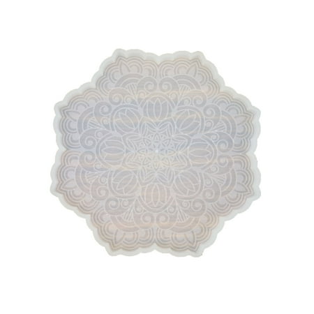 

Sardfxul Handmade Decoration Coaster Mold DIY Art Crafts Cup Mat Tray Plate Silicone Mold