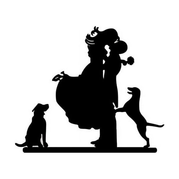 Couples with Cake Topper for Wedding / Anniversary / Birthday Party (Black)