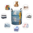 thumbnail image 4 of Sikiie Monk Walking On Water Print Round Dirty Clothes Basket, Waterproof Standing Foldable Storage Basket, for Laundry Room, Bedroom, Bathroom Storage-Small, 4 of 6