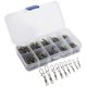 thumbnail image 1 of 210pcs Fishing Swivels Snaps Set Stainless Steel Rolling Barrel Swivel with Safety Snaps Fishing Line Connector, 1 of 4