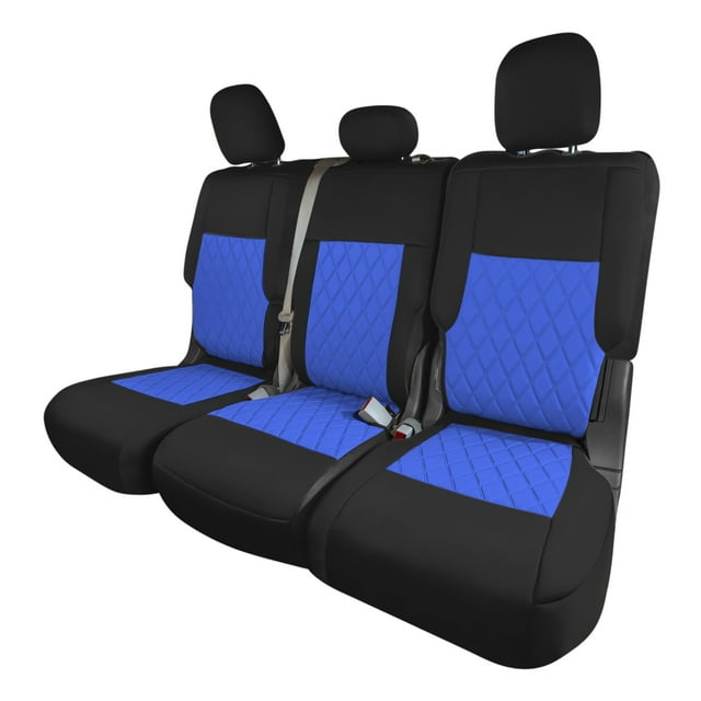 Pour 2020-2024 Ford Explorer Base FH Group Housses de Sièges d'Auto sur Mesure en Néoprène Résistantes à l'Eau - 2e Rangée Bleu