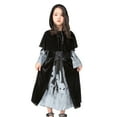 thumbnail image 2 of LOVZFMLL Robe en Chiffon pour Enfants d'Âge Moyen et Jeunes Robe d'Été à Épaules Inclinées, 2 of 9