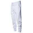 thumbnail image 1 of Independent Trading Co. Mens Midweight Fleece Pants, S, White, 1 of 2