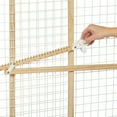thumbnail image 4 of MidWest Homes for Pets Wire Mesh Pet Safety Gate, Pressure Mounted Dog Gate Measures 44 Inches Tall & Expands to 29-50 Inches Wide, Natural Wood & White Powder Coated Wire Mesh, 4 of 7