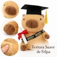 thumbnail image 2 of Peluche de Graduación de 27 cm con Gorro y Diploma, Muñeco Suave para Regalo, Decoración de Fiesta de Graduación, Recuerdo para Escritorio y Habitación, 2 of 7