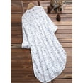 thumbnail image 3 of Luiryar Women's Plus Size Floral Shirt Dress Long Sleeve Single Breasted V-neck Loose Boyfriend Blouses Tops, 3 of 6