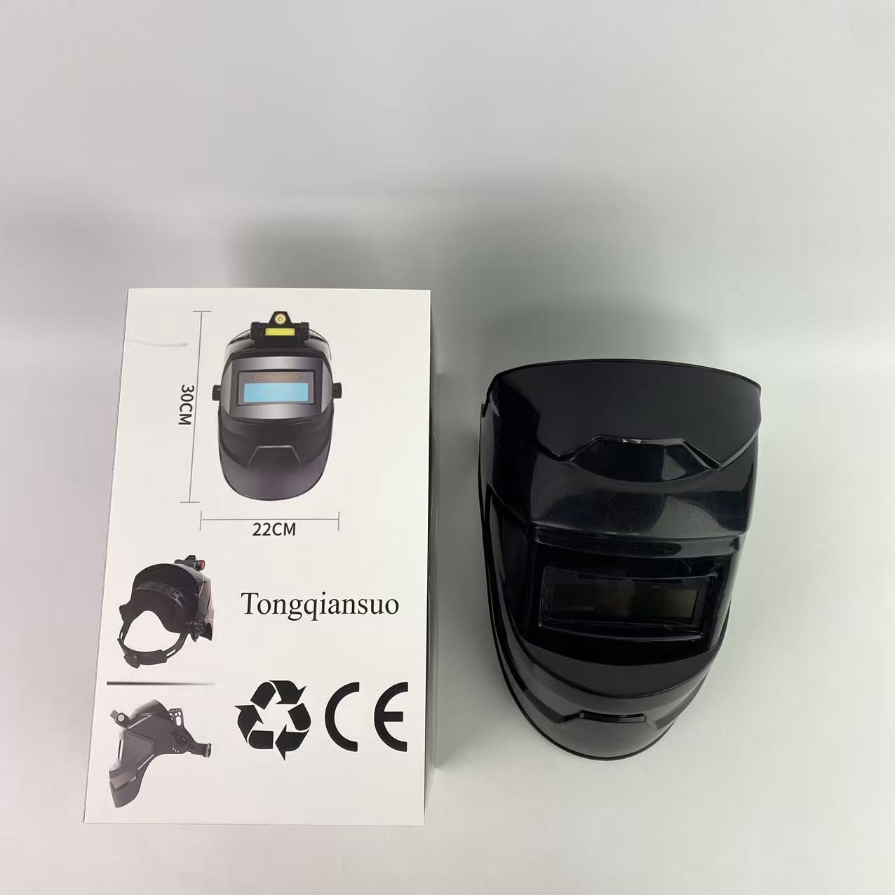 Tongqiansuo Welding masks,All-Purpose Welding Helmet with 2" x 4 1/4" Sel-Snap Lift Front, Ratchet Headgear, Black