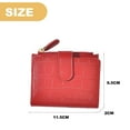 thumbnail image 2 of Fashion Women Wallets Short Wallet Pocket Credit Card Holder ID/Photo Window for Women Girls - red, 2 of 5