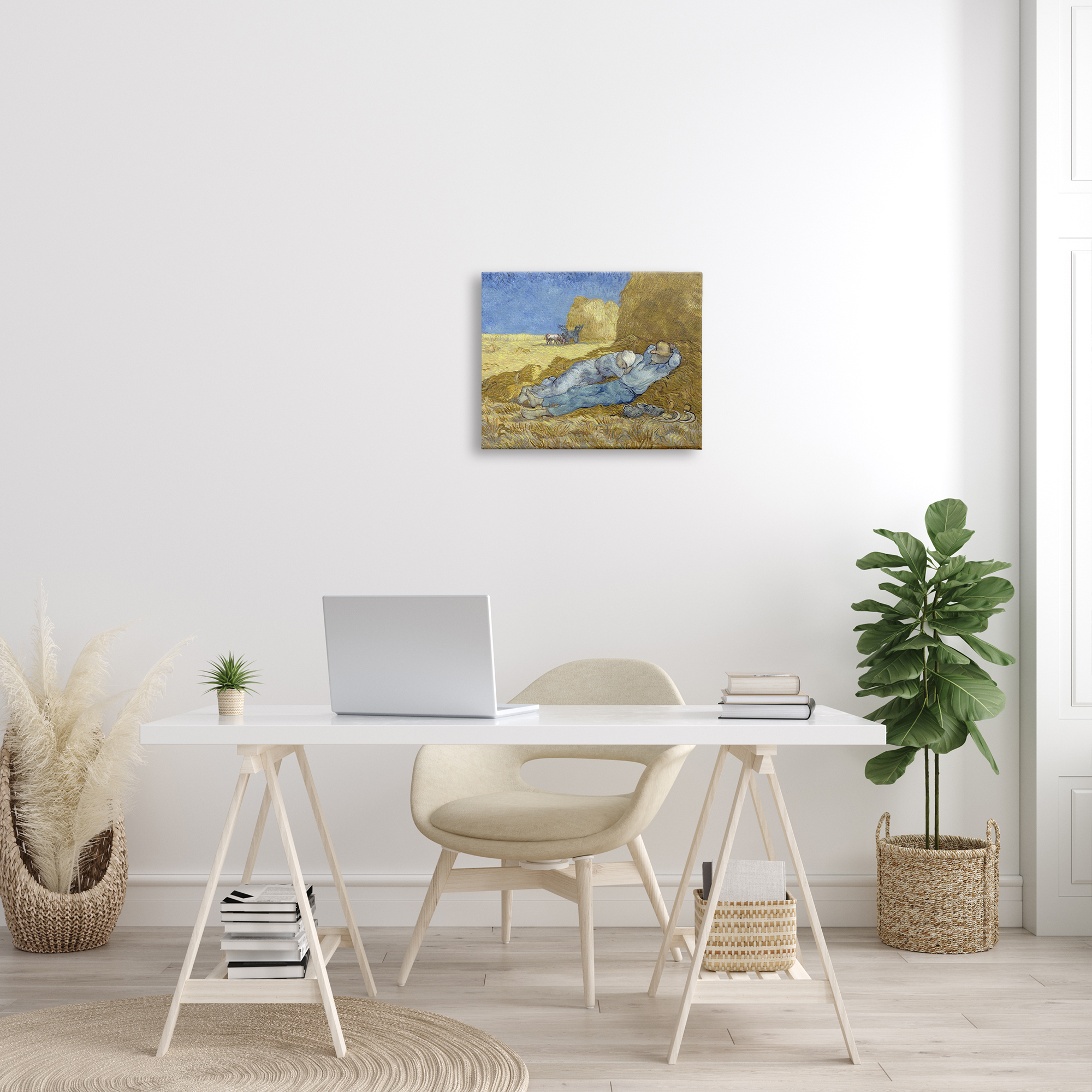 Stupell Industries The Siesta Vincent van Gogh Classic Painting Painting Gallery Wrapped Canvas Print Wall Art, Design by one1000paintings