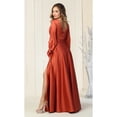 thumbnail image 2 of Split Long Sleeve Evening Gown, 2 of 4