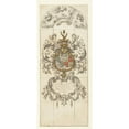 thumbnail image 2 of Pieter Jansz. 13x24 Black Ornate Framed Double Matted Museum Art Print Titled: Design for Stained Glass Window Donated by Reinier Pauw, Dijkgraaf and Bailiff of the Amstelland Wate, 2 of 5