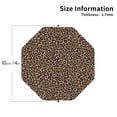 thumbnail image 2 of Kdxio Brown Leopard Funny Coasters,4 Pcs Leather Coasters,Housewarming Gifts,Protect Furniture from Water Marks Scratch and Damage, 2 of 8