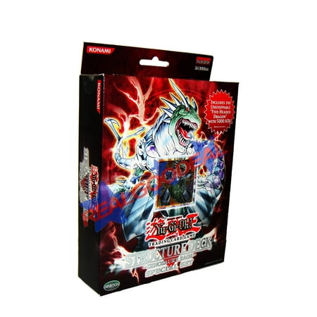 YuGiOh GX Dinosaurs Rage 1st EDITION Special Edition Structure Deck Includes 5Headed Dragon, From USA,Brand