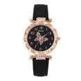 thumbnail image 4 of Reloj de cuarzo con esfera de mariposa y cien diamantes para mujer, personalizado, sencillo y popular, a la moda para mujer, 4 of 6