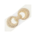 thumbnail image 2 of INSPIRE CHIC Women's Elastic Belt Alloy Double Ring Buckle Fashion Suitable for Skirt Dress 67x6cm/26.4x2.4" White, 2 of 6