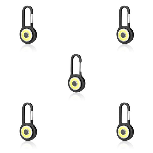 Linterna portátil ajustable Toystoory 3 modos llavero luz mosquetón colgante potente brillo azul