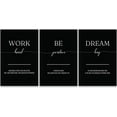 thumbnail image 5 of 3 Pieces Dream Big Positive Quotes Wall Decor Be Positive Motivational Canvas Wall Art Work Hard Inspirational Wall Decor Inspirational Poster for Home Office Decor Easy to Hang (12''''Wx16''''Hx3), 5 of 6