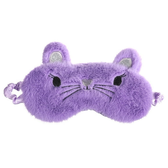 Coofit Sleep Mask Cute Plush Cartoon Animal Eye Cover Sleeping Eye Mask Blindfold