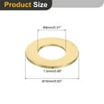 thumbnail image 2 of Uxcell M8 Flat Washer, 25 PackBrass Ring Washers 18mm OD 1.5mm Thick Sealing Gasket Ring, 2 of 7