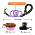 thumbnail image 4 of BARKBAY Dog Leashes for Large Dogs Heavy Duty Dog Leash 4/5/6 FT with Comfortable Padded Handle and Highly Reflective Threads for Medium Large Dogs Walking Training Running (4FT-1/2,Violet Purple), 4 of 11