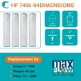 thumbnail image 4 of Hurricane 8 Pack HF7495-04 Advanced Pool and Spa Filter Cartridge Replacement, 4 of 11
