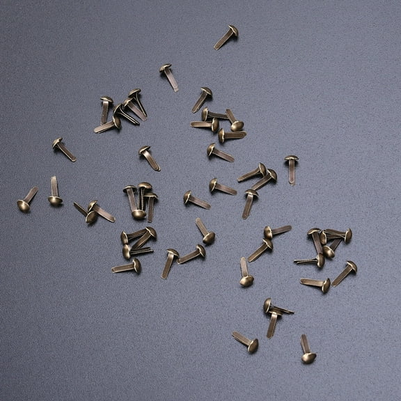Yuangui 100 Bronze Metal Brads for DIY Crafts