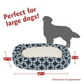 thumbnail image 3 of Majestic Pet Sherpa Links Bagel Pet Bed for Dogs, Calming Dog Bed Washable, Large, Navy Blue Blue, 3 of 5