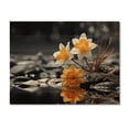 thumbnail image 3 of Designart "Yellow And Grey Daffodils" Floral Print on Natural Pine Wood, 3 of 5